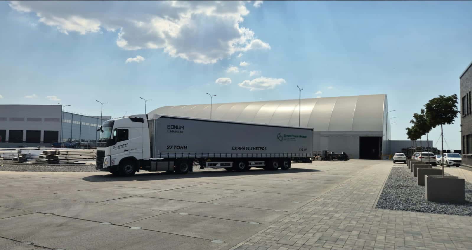GreenTrans Group truck #18 — fleet for international freight transport