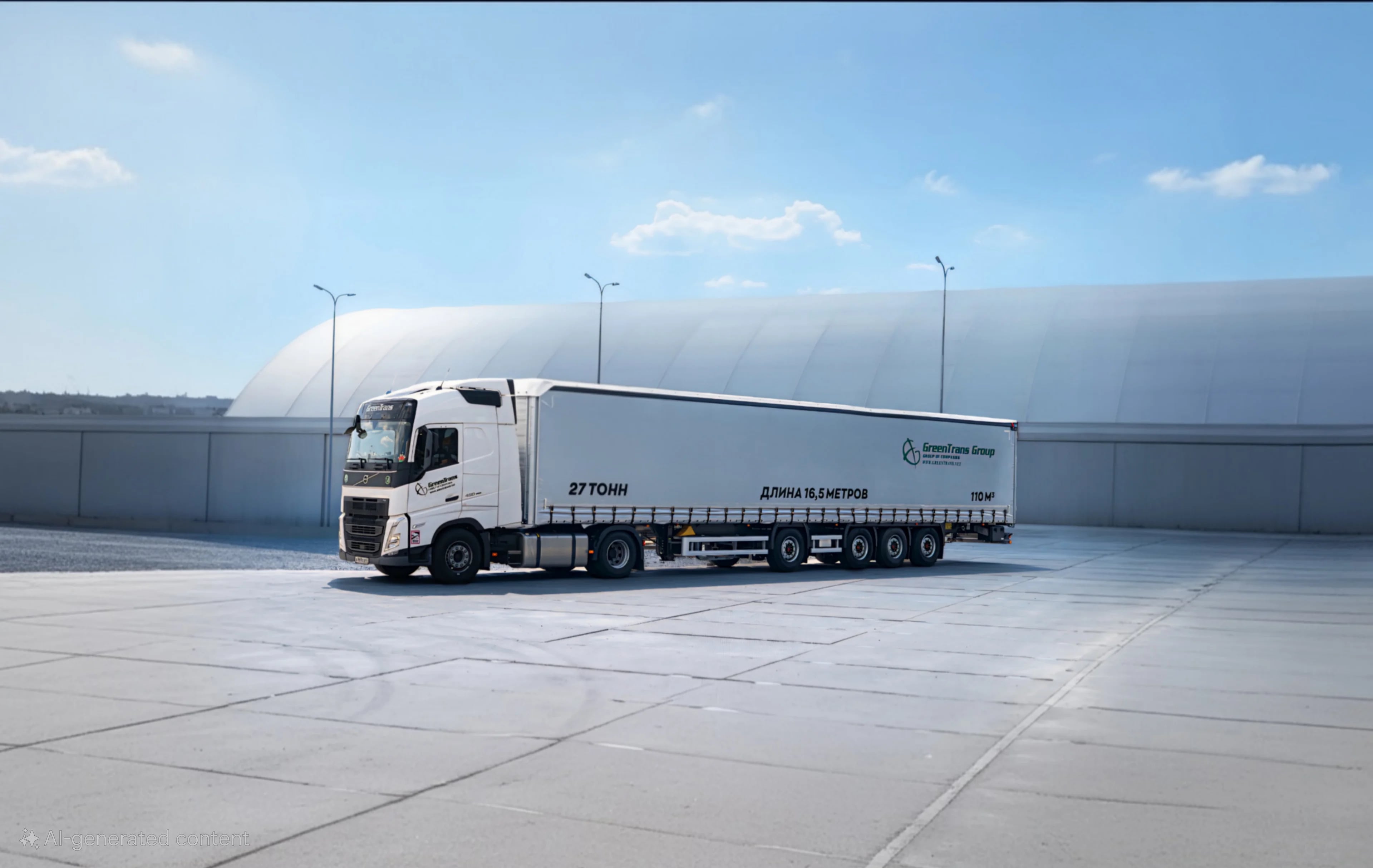 GreenTrans Group fleet — freight transport across Russia and Europe